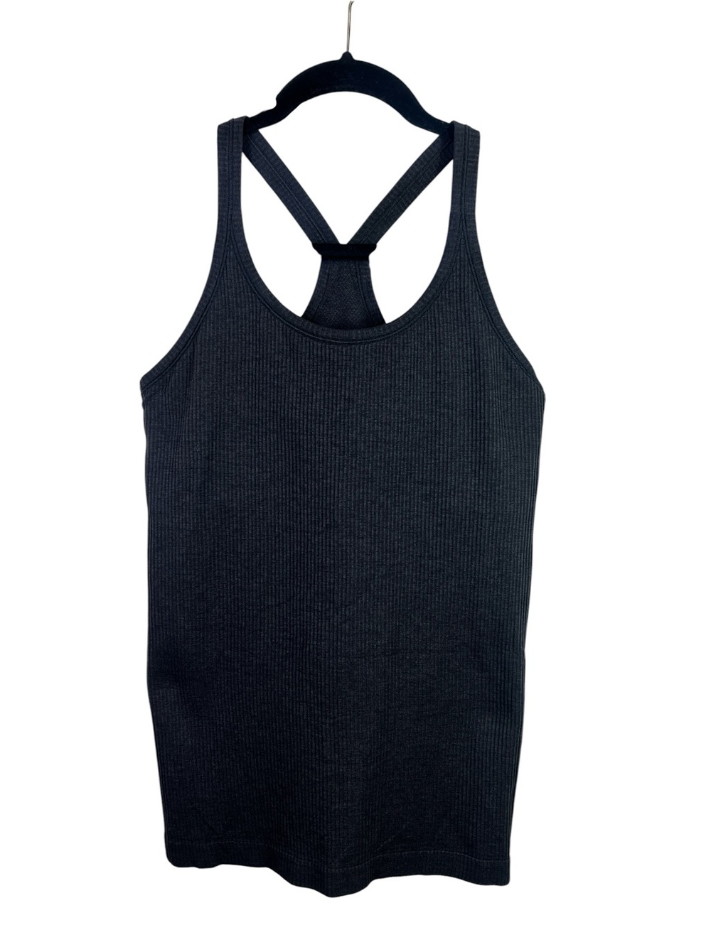 Lululemon Athletica Ebb To Street Tank Light Support Charcoal Gray Women Size 8 - Picture 4 of 8
